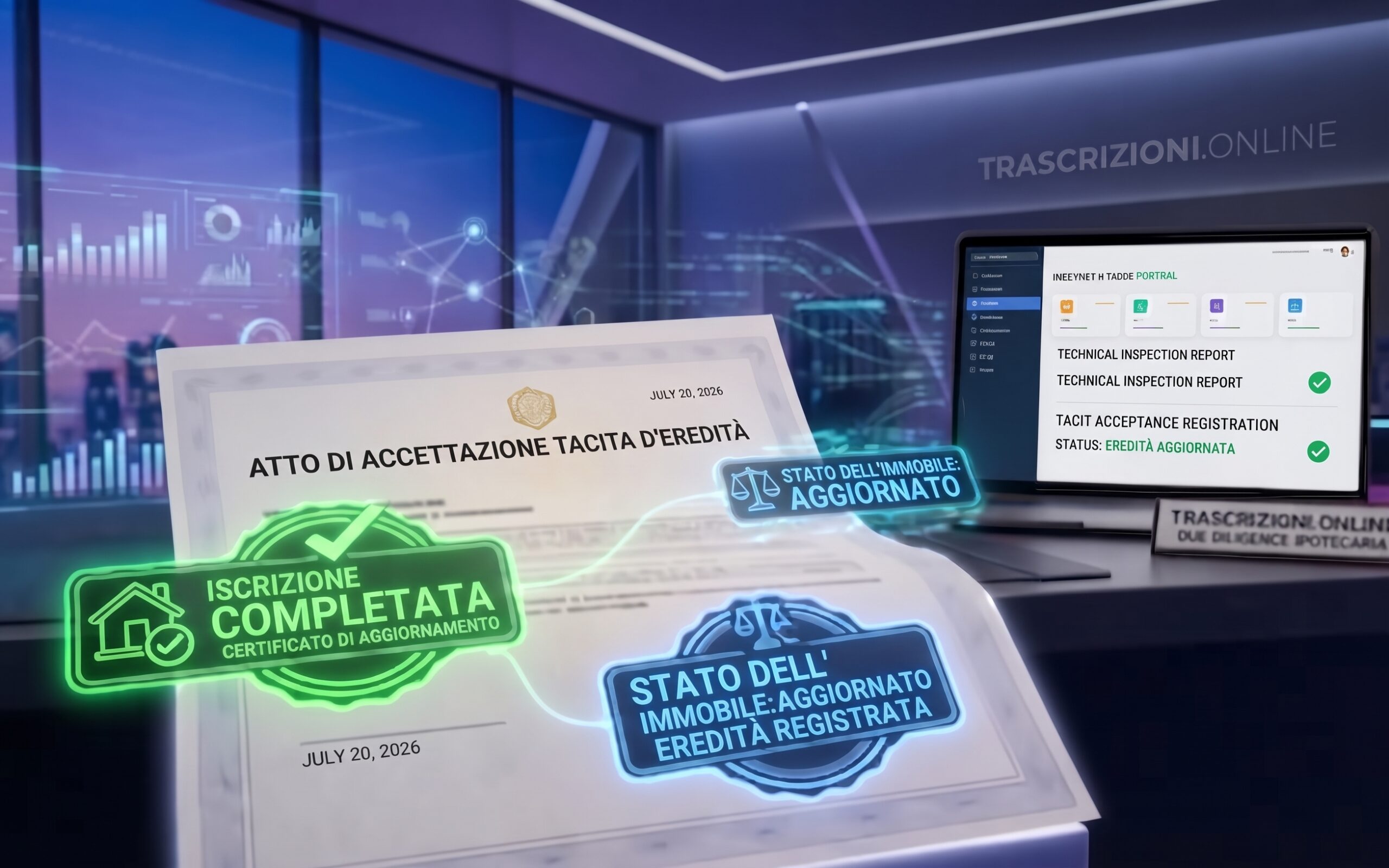 Testo Alt (Testo alternativo): Trascrizione pignoramento immobiliare telematico in Conservatoria
